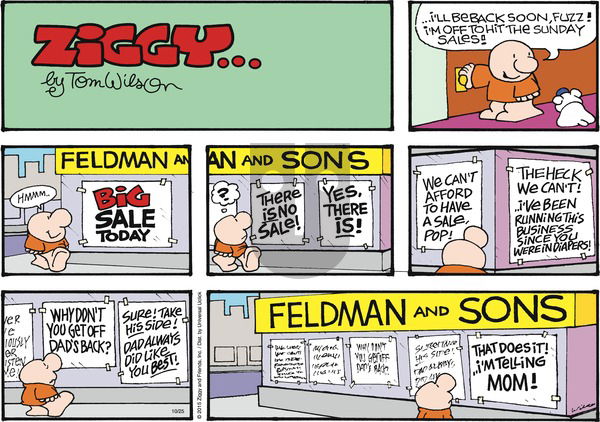 Ziggy on Sunday October 25, 2015 Comic Strip