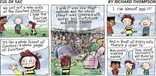 Cul de Sac on Sunday April 20, 2025 Comic Strip