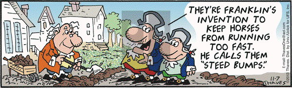 Frank and Ernest on Thursday November 7, 2013 Comic Strip