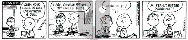 Peanuts on Thursday May 8, 1975 Comic Strip