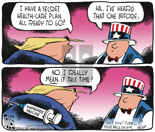 Tom Toles on Friday September 18, 2020 Comic Strip