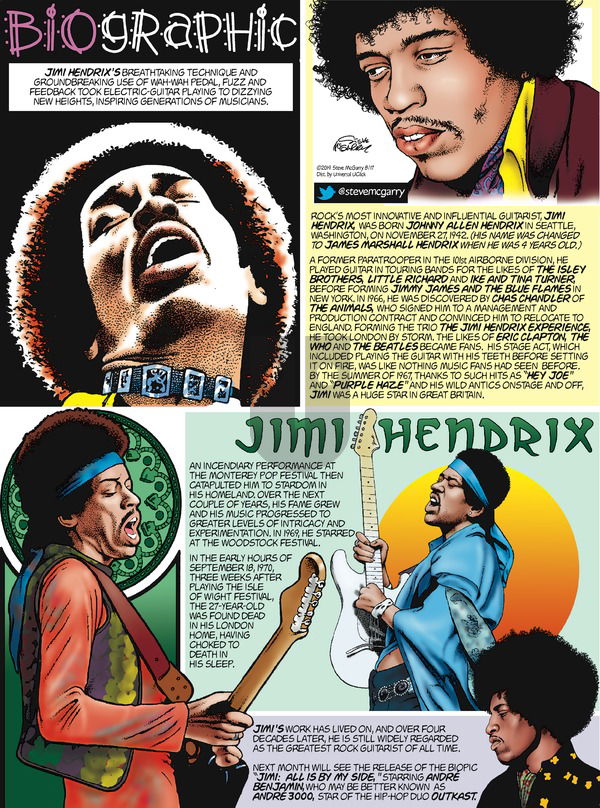 Biographic on Sunday August 17, 2014 Comic Strip