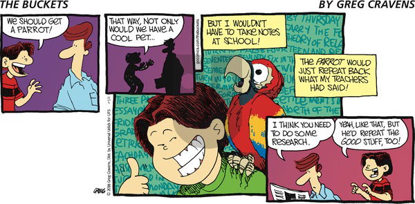 The Buckets on Sunday November 6, 2016 Comic Strip