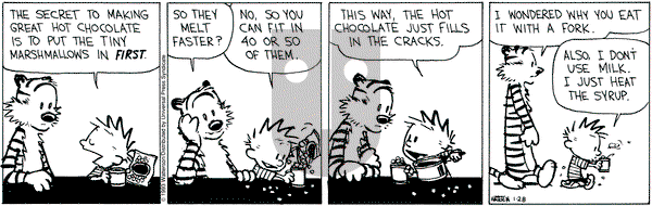 Calvin and Hobbes on Thursday January 28, 1993 Comic Strip