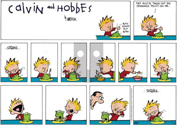 Calvin and Hobbes - Sunday April 18, 2021 Comic Strip