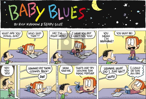 Baby Blues on Sunday November 10, 2019 Comic Strip