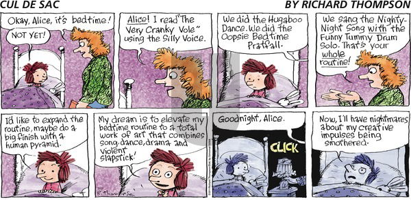 Cul de Sac on Sunday March 27, 2016 Comic Strip