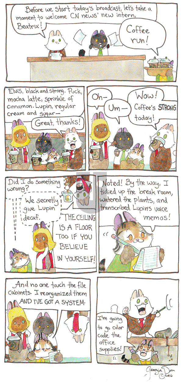 Breaking Cat News on Wednesday March 1, 2017 Comic Strip
