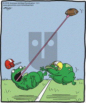 In the Bleachers on Friday November 1, 2019 Comic Strip