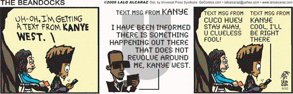 La Cucaracha on Wednesday September 30, 2009 Comic Strip