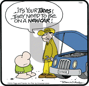 Ziggy on Saturday July 23, 2016 Comic Strip