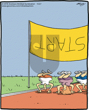 In the Bleachers on Wednesday November 27, 2019 Comic Strip