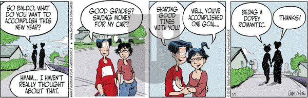 Baldo on Thursday January 1, 2015 Comic Strip