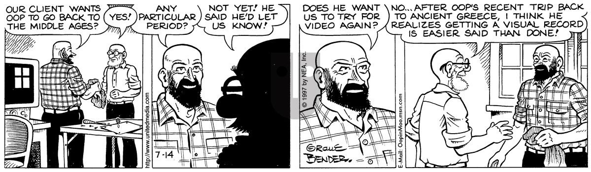 Alley Oop - Monday July 14, 1997 Comic Strip