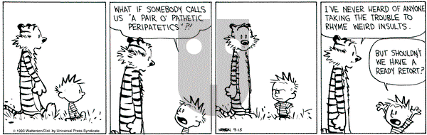 Calvin and Hobbes on Wednesday September 15, 1993 Comic Strip