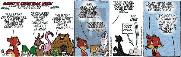 Over the Hedge on Tuesday December 22, 2009 Comic Strip
