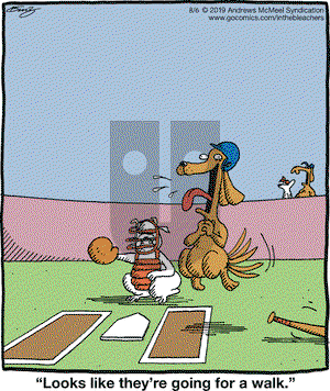 In the Bleachers on Tuesday August 6, 2019 Comic Strip
