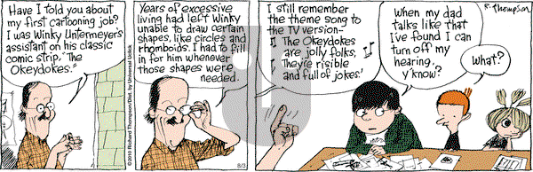 Cul de Sac on Monday August 3, 2015 Comic Strip