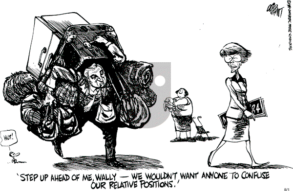 Pat Oliphant - Wednesday August 1, 1984 Comic Strip