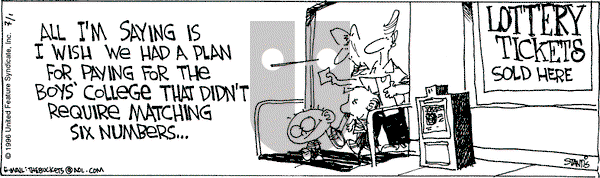 The Buckets on Monday July 1, 1996 Comic Strip