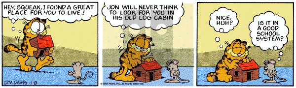 Garfield on Thursday November 8, 1984 Comic Strip