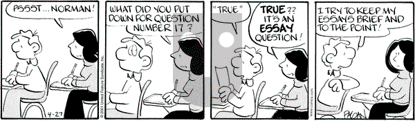 Drabble on Friday April 27, 2001 Comic Strip