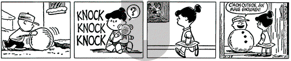 Peanuts on Wednesday December 29, 1954 Comic Strip