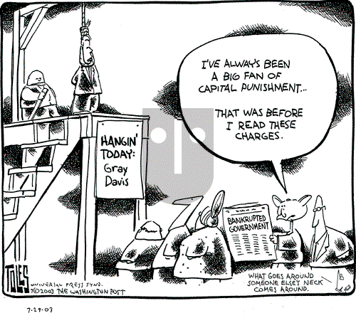 Tom Toles on Tuesday July 29, 2003 Comic Strip