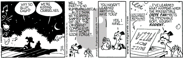 Over the Hedge on Wednesday October 27, 1999 Comic Strip