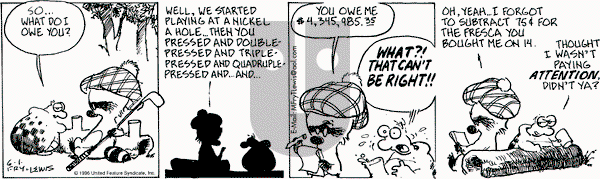 Over the Hedge on Saturday June 1, 1996 Comic Strip