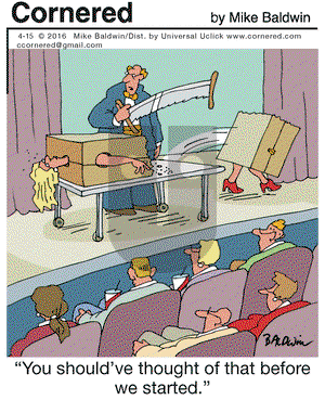 Cornered on Friday April 15, 2016 Comic Strip