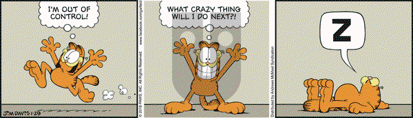 Garfield on Monday January 29, 2018 Comic Strip
