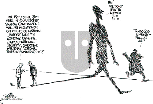 Pat Oliphant on Monday March 4, 2002 Comic Strip