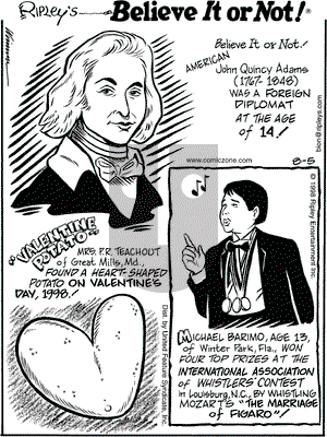 Ripley's Believe It or Not on Wednesday August 5, 1998 Comic Strip