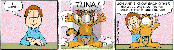 Garfield - Wednesday November 18, 2009 Comic Strip