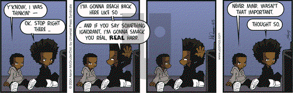The Boondocks on Tuesday April 5, 2005 Comic Strip