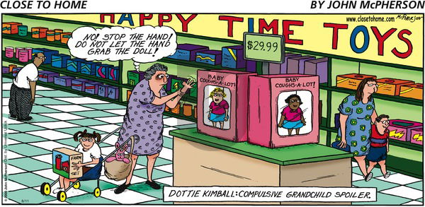 Close to Home on Sunday August 11, 2013 Comic Strip