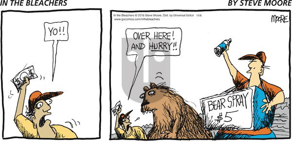 In the Bleachers on Sunday November 6, 2016 Comic Strip