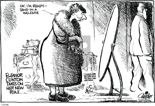 Pat Oliphant - Wednesday November 27, 1996 Comic Strip