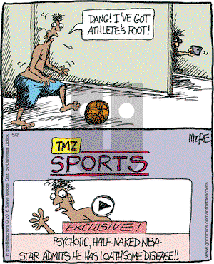 In the Bleachers on Monday May 2, 2016 Comic Strip