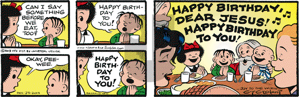 Nancy on Wednesday December 25, 2013 Comic Strip