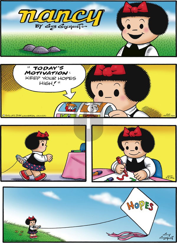 Nancy on Sunday October 23, 2016 Comic Strip