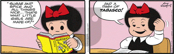 Nancy on Tuesday April 5, 2016 Comic Strip