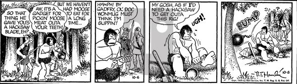 Alley Oop on Wednesday October 6, 1954 Comic Strip