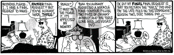 Monty on Wednesday October 26, 2005 Comic Strip