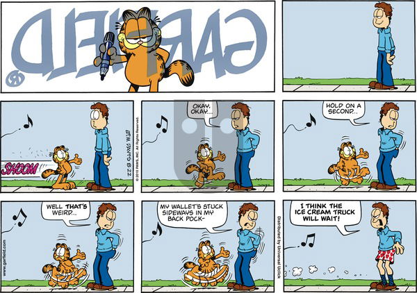 Garfield on Sunday August 22, 2010 Comic Strip
