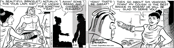 Alley Oop on Friday February 21, 1997 Comic Strip