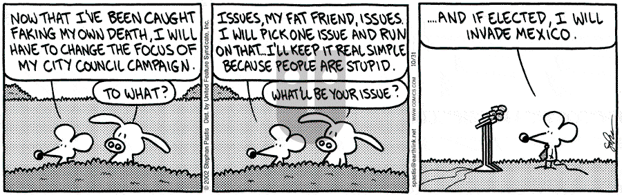 Pearls Before Swine - Thursday October 31, 2002 Comic Strip