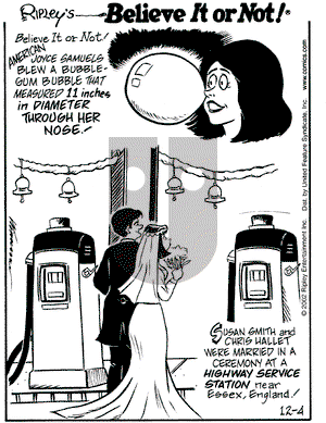Ripley's Believe It or Not on Wednesday December 4, 2002 Comic Strip