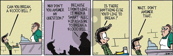 Grand Avenue on Monday February 27, 2017 Comic Strip